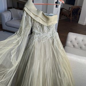 Bridesmaid dress so beautiful size 2 olive green color